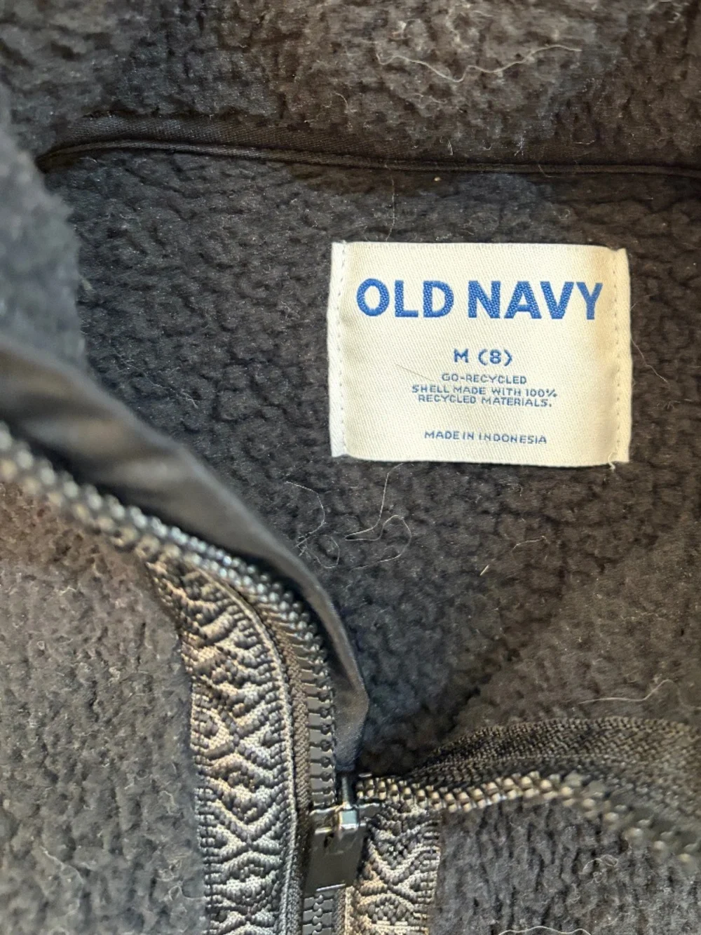 🖤 Old Navy‎ Sherpa Zip Jacket | Boys Medium (8) 🖤